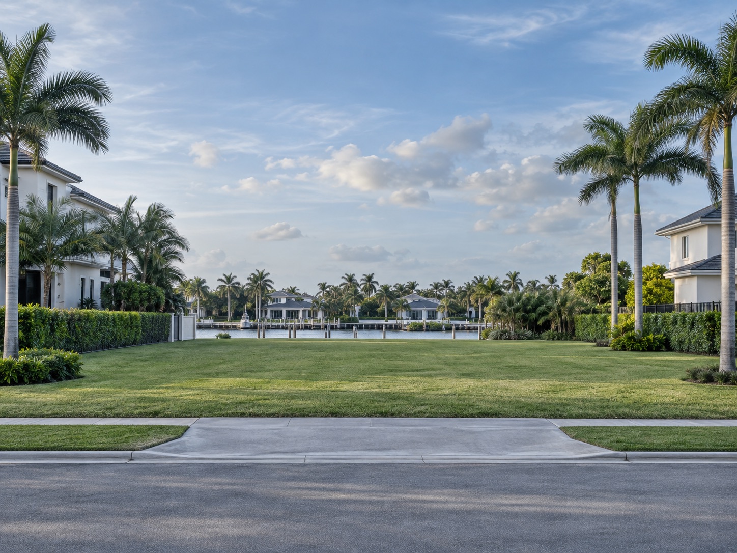 Vacant land before construction